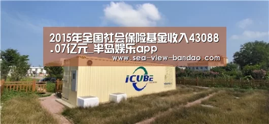 2015年全国社会保险基金收入43088.07亿元_半岛娱乐app(图1) 半岛娱乐app